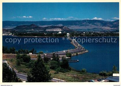 73126551 Kelowna Floating Bridge with west side of Okanagan Lake