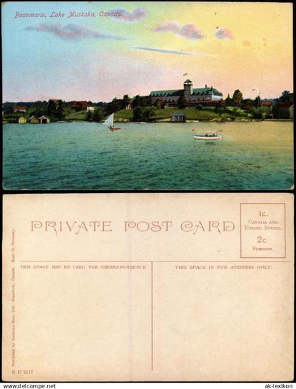 Postcard Kanada (allgemein) Beaumaris, Lake Muskoka, Canada Kanada 1910