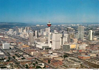 73682735 Calgary Aerial view of downtown Calgary depicting the Calgary Tower as