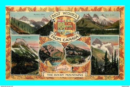 a922 / 177  Best Wishes from CANADA - The Rocky Mountains Multivues