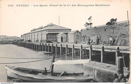 ¤¤  -   CANADA   -  NOUVELLE-ECOSSE  -  SYDNEY   -  Les Quais (Wharf de la Compagnie des Messagerie Maritime)     -  ¤¤