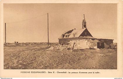 Canada - Chesterfield Inlet, Nunavut - Antenna poles for radio - Publ. Oblate Missionaries of Mary Immaculate - Serie X