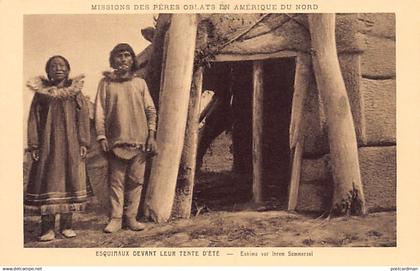 Canada - Chesterfield Inlet, Nunavut - Eskimos in front of their summer tent- Publ. Missions of the Oblate Fathers in No