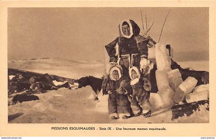 Canada - Eskimo missions, Nunavut - A happy Eskimo mother - Publ. Oblate Missionaries of Mary Immaculate - Serie IX