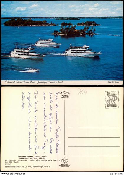 Ontario Allgemein Thousand Island Cruise Boats, Gananoque, Ontario, Canada 1975