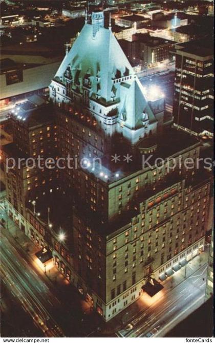 71940912 Vancouver British Columbia Hotel Vancouver at night Skyscraper