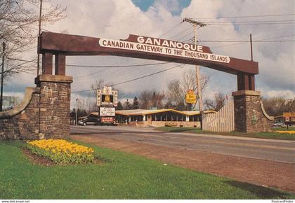 Ontario The Western Gate To Gananoque Real Photo Postcard