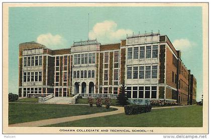 pays div- canada -ref B923- oshawa collegiate and technical school  - carte bon etat  -