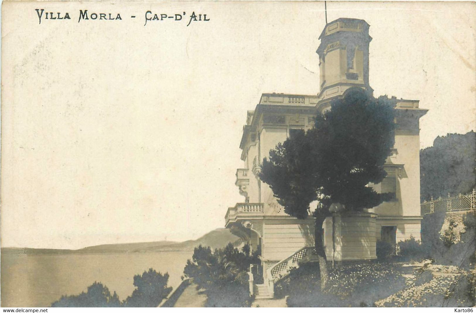 cap d'ail * carte photo * la villa MORLA