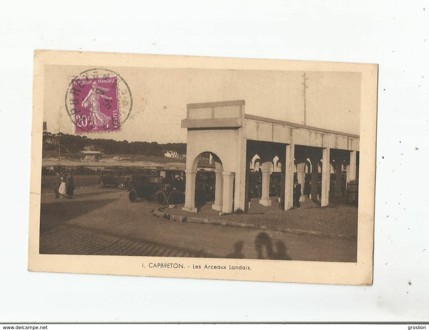 CAPBRETON 1 LES ARCEAUX LANDAIS  (AUTOS ANCIENNES GAREES ) 1934