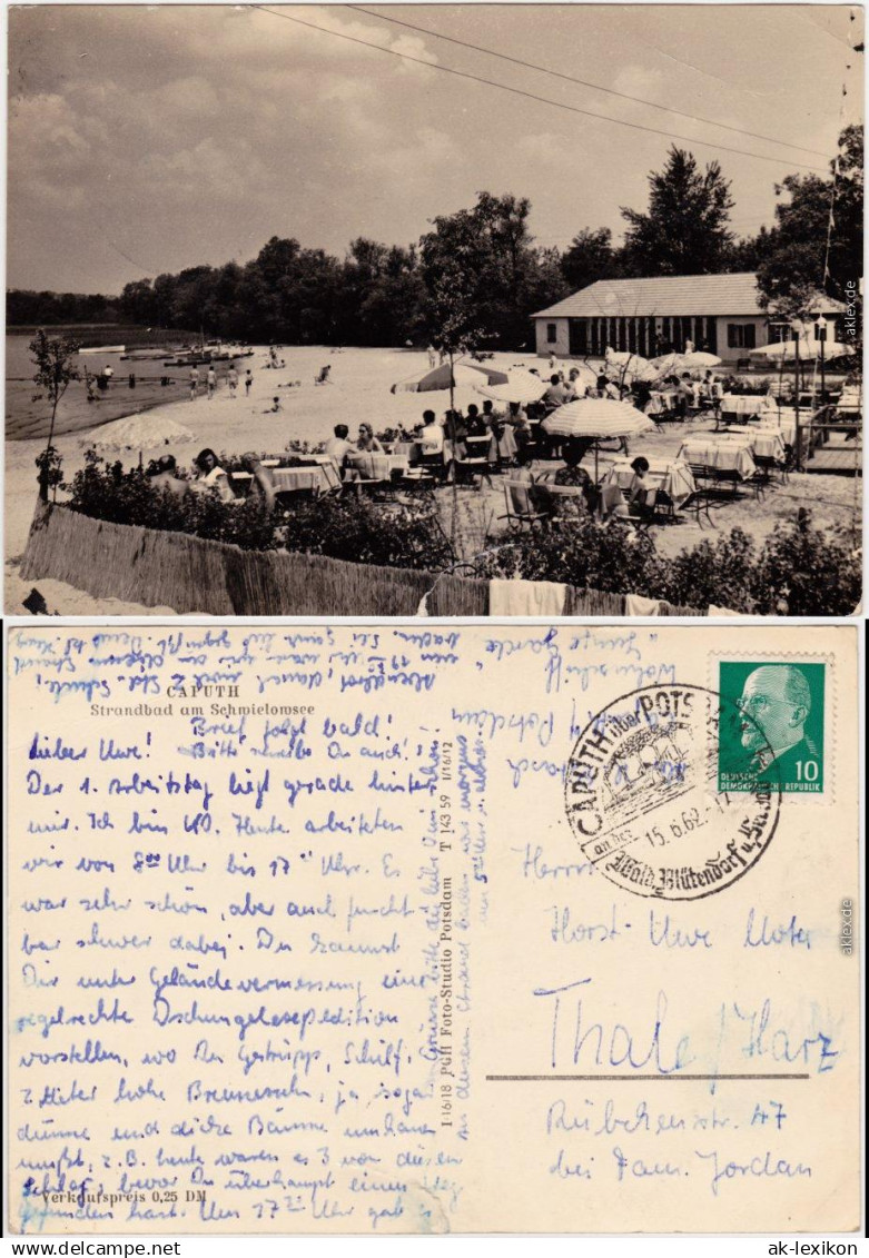 Caputh-Schwielowsee Strandbad, belebt 1962