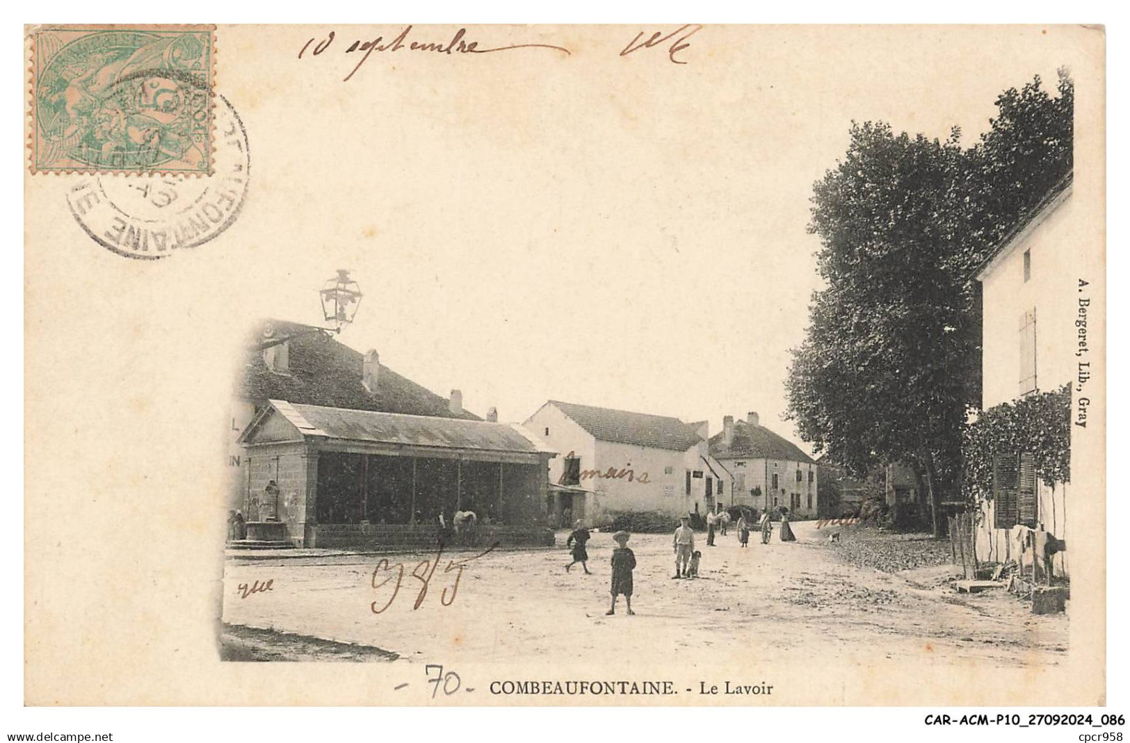 CAR-ACMP10-0778-70 - COMBEAUFONTAINE - Le lavoir