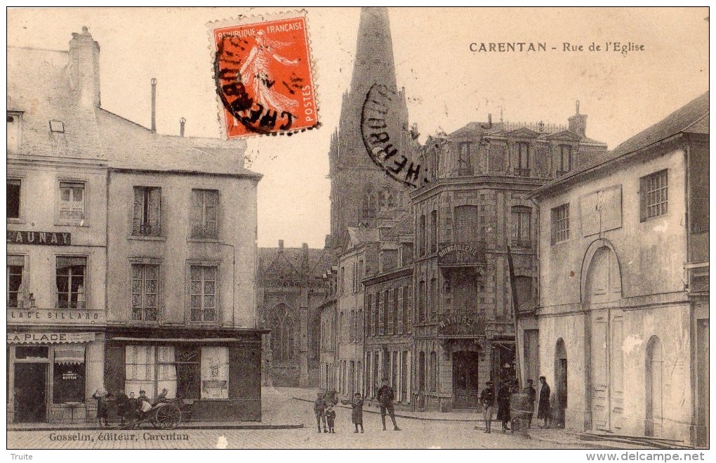 CARENTAN RUE DE L'EGLISE ANIMEE