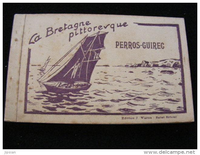 carnet de 11 cpa  du 22 Perros Guirec - La Bretagne Pittoresque par Waron  SEPT29