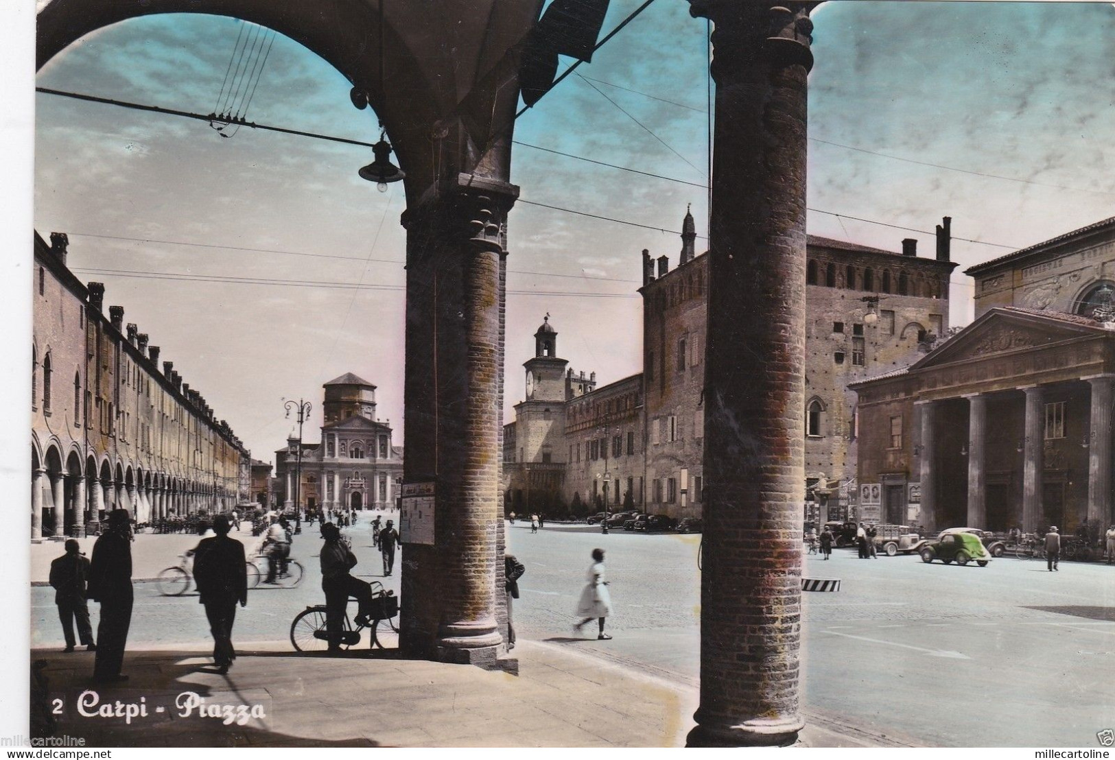 # CARPI: LA PIAZZA  - 1955