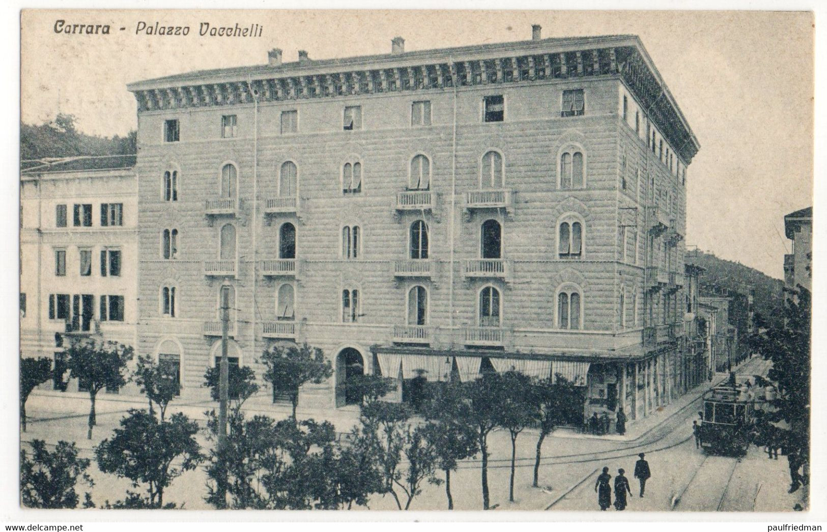 Carrara - Palazzo Vacchelli - Viaggiata 1921