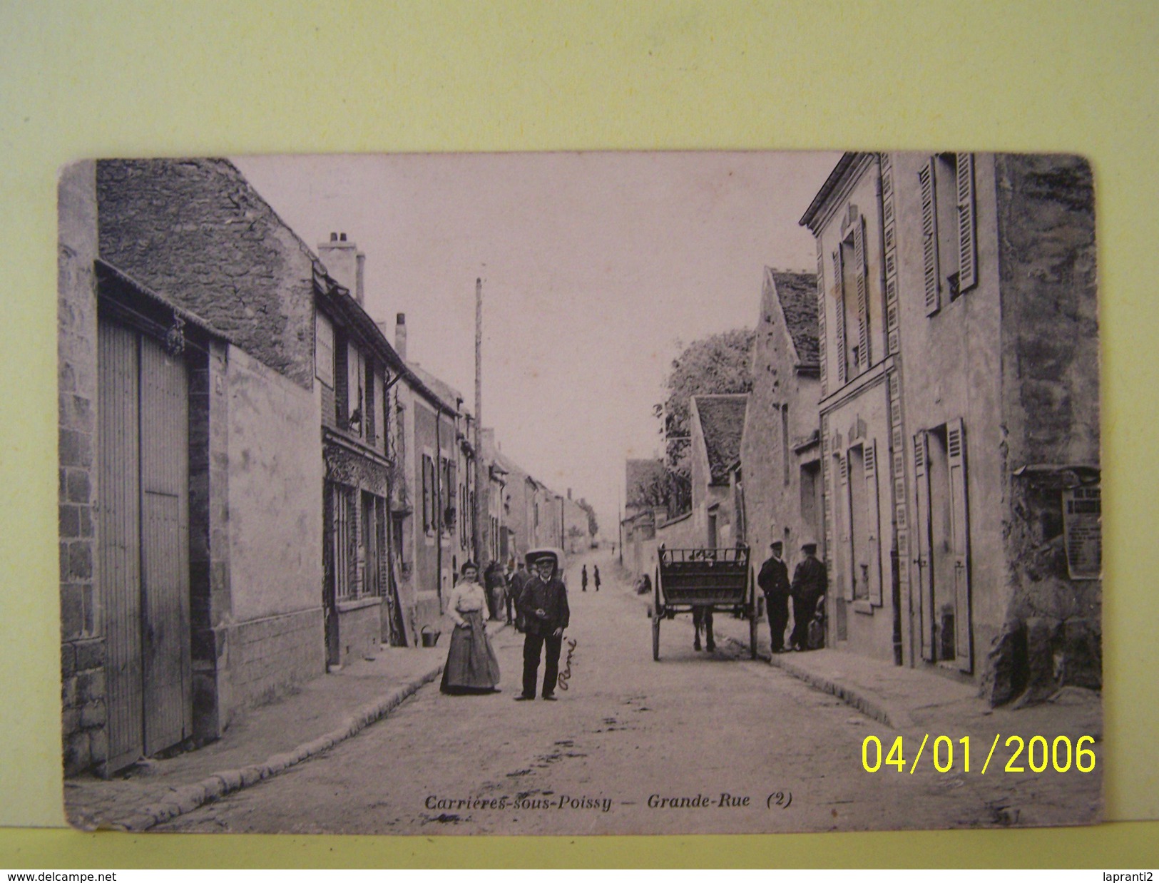 CARRIERES-SOUS-POISSY (YVELINES) GRANDE-RUE.