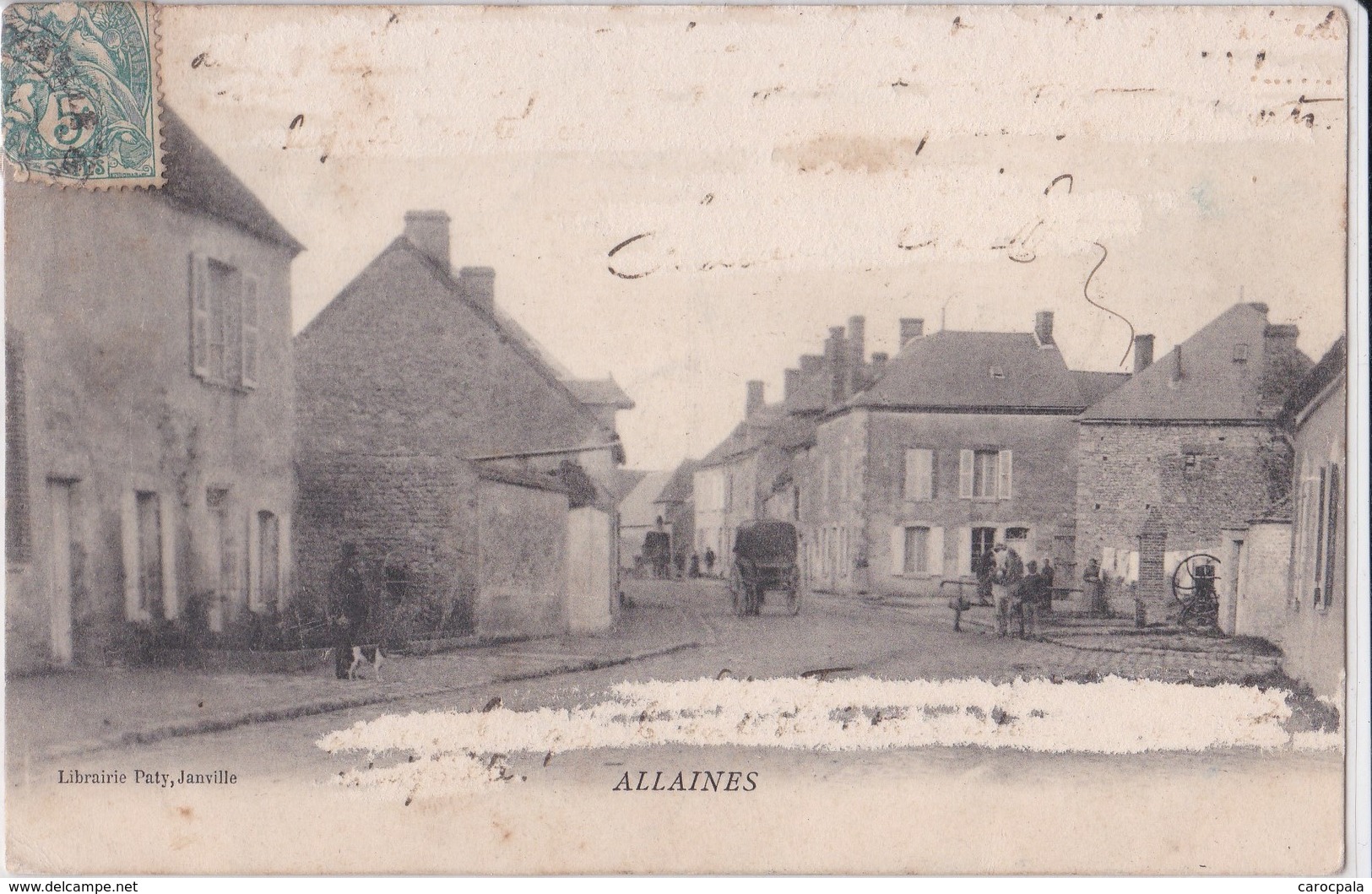 carte 1905 ALLAINES / LE BOURG