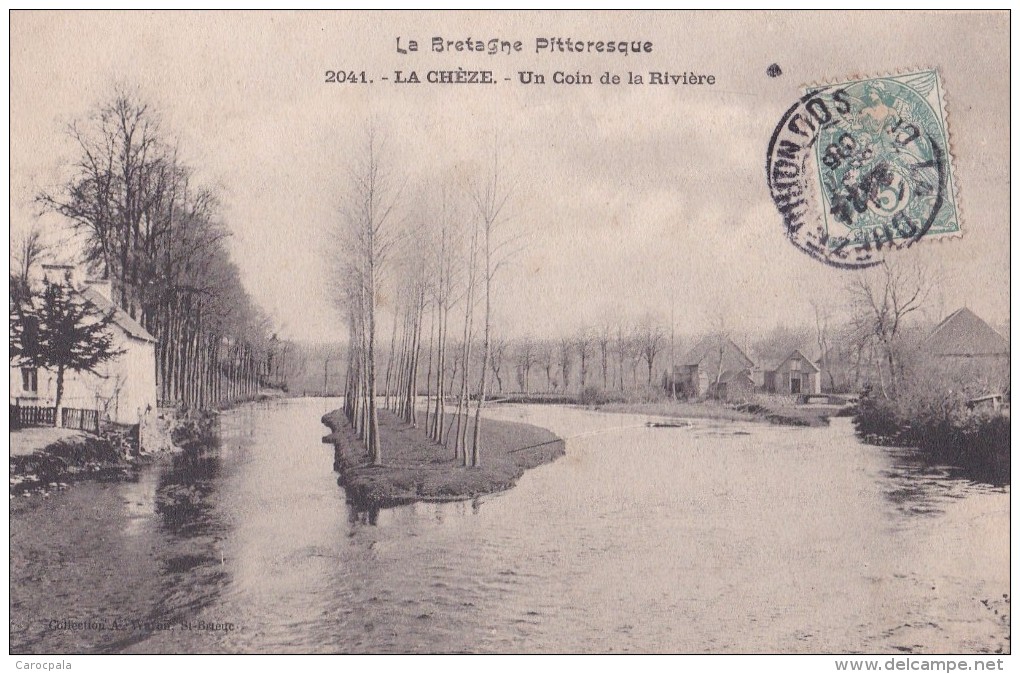 carte 1906 LA CHEZE  / UN COIN DE LA RIVIERE