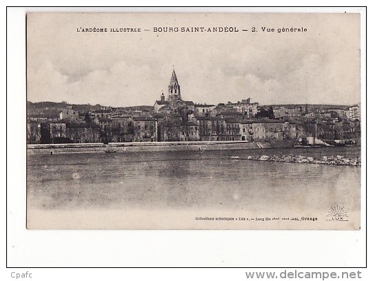 carte 1915 BOURG SAINT ANDEOL / VUE GENERALE