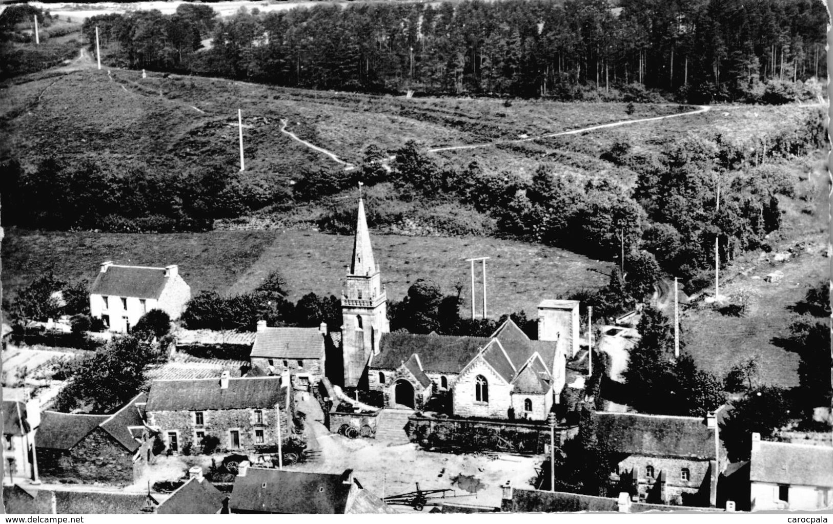 carte 1950 CAUREL / PLACE DE L'EGLISE