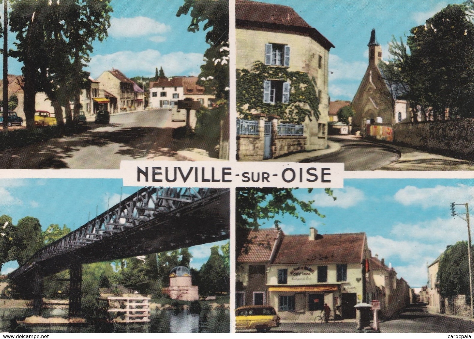 carte 1970 NEUVILLE SUR OISE / MULTIVUES