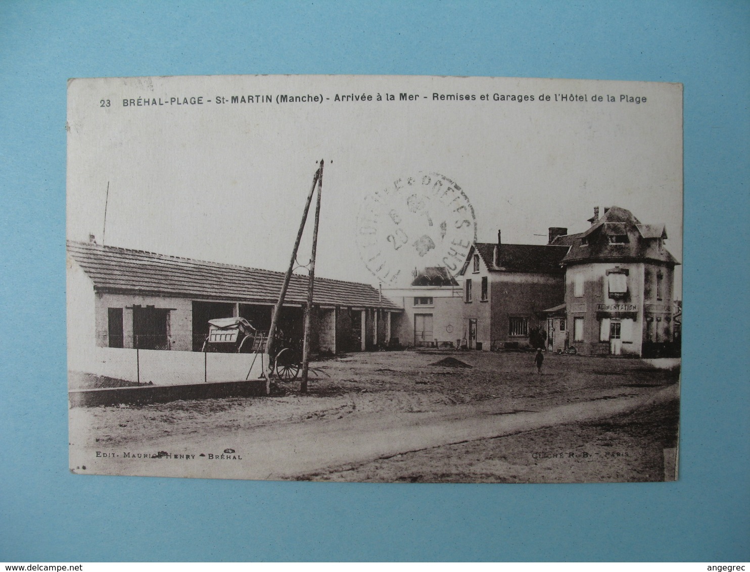 Carte Bréhal-Plage - St-Martin - Arrivée à la Mer - Remises et Garages de L'Hôtel de la Plage