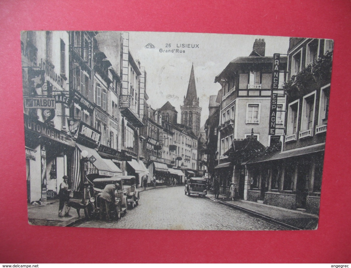 Carte   Lisieux   Grande Rue  1934