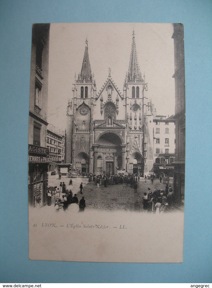 Carte Lyon - L'Eglise Saint-Nizier