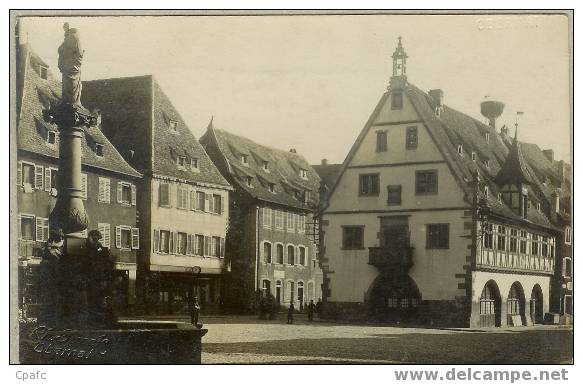 CARTE PHOTO 1900 A VOIR OBERNAI PLACE