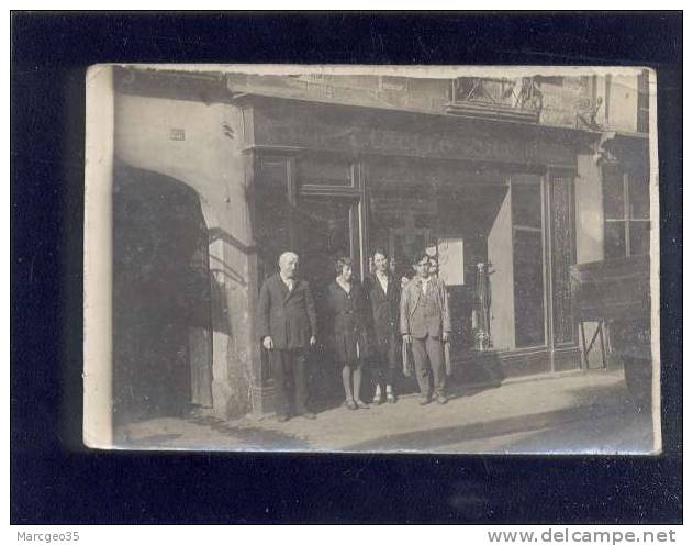 carte photo  caen magasin électrolux rue de la touques propriétaire M. barbier nom des personnes au dos