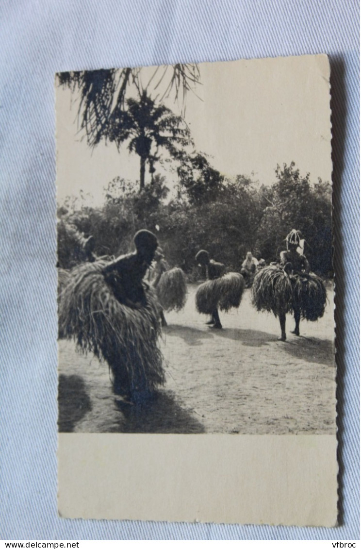 Carte photo, danseurs Africains, Afrique