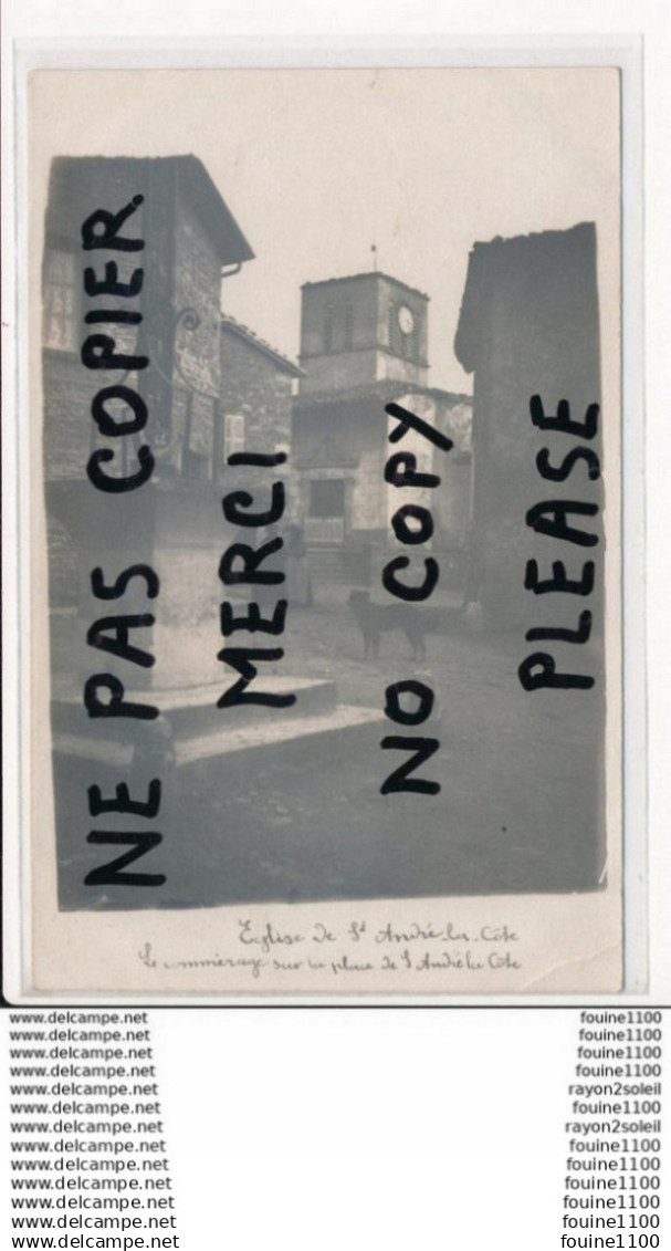 carte photo de SAINT ANDRE LA COTE  ( recto verso )