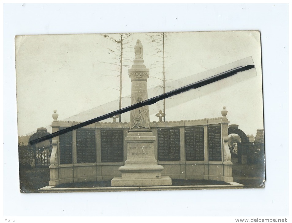 Carte photo -  Monument aux Morts de Bruay sur Escaut (Nord )