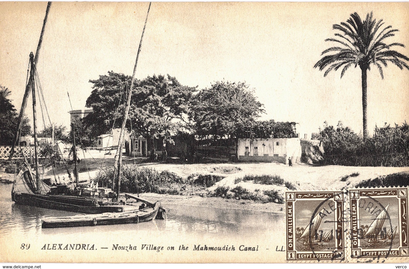 Carte  postale ancienne de ALEXANDRIE - Nouzha Village