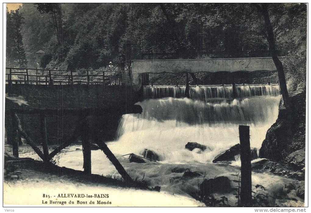 Carte Postale Ancienne de ALLEVARD les BAINS