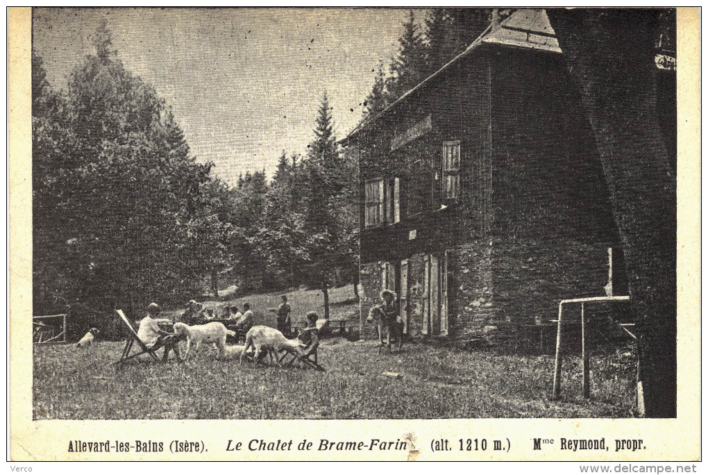 Carte Postale Ancienne de ALLEVARD les BAINS