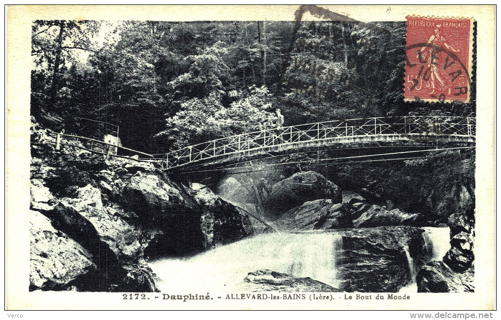 Carte Postale Ancienne de ALLEVARD les BAINS