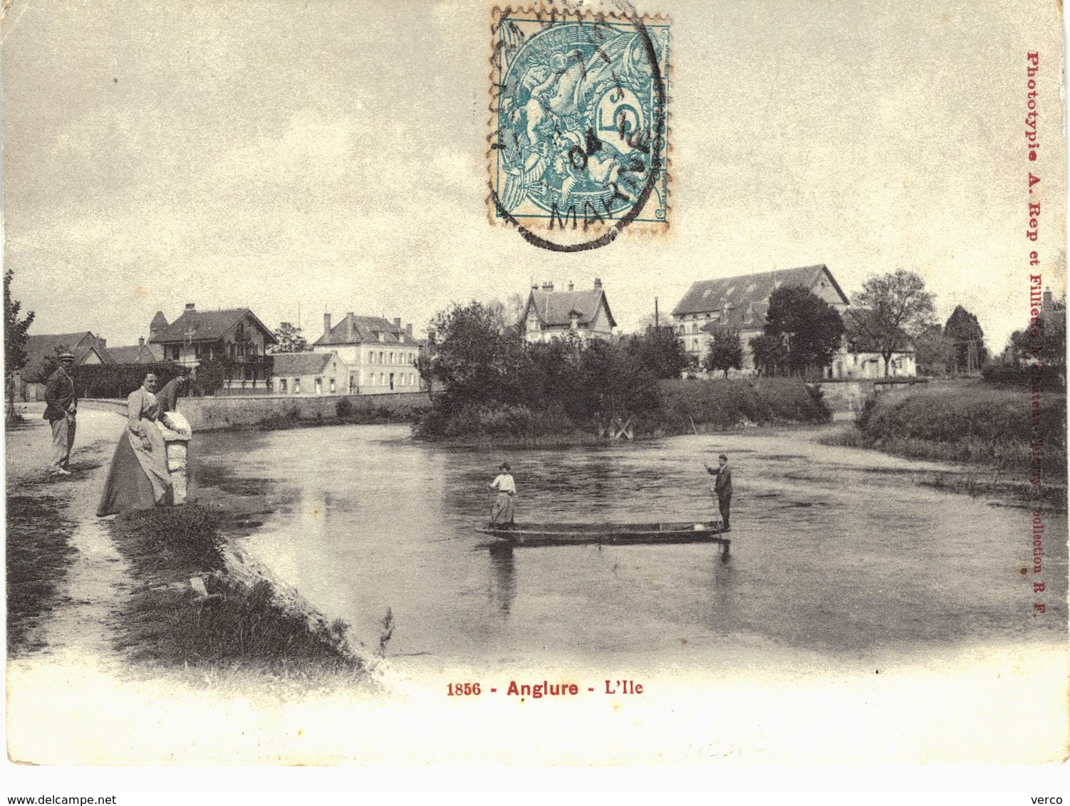 Carte   POSTALE  Ancienne de  ANGLURE - L'Ile