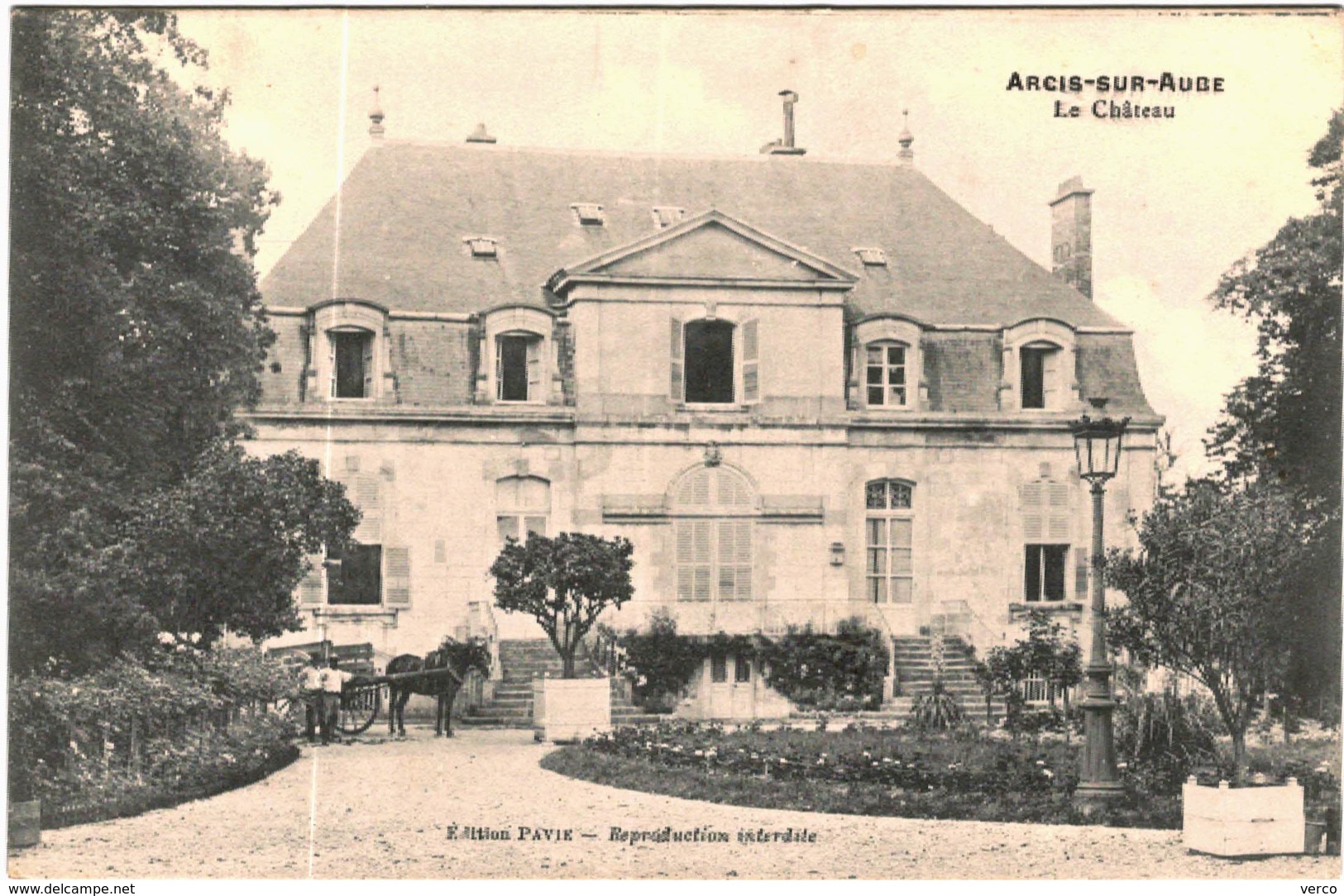 Carte Postale Ancienne de ARCIS SUR AUBE-Le Château