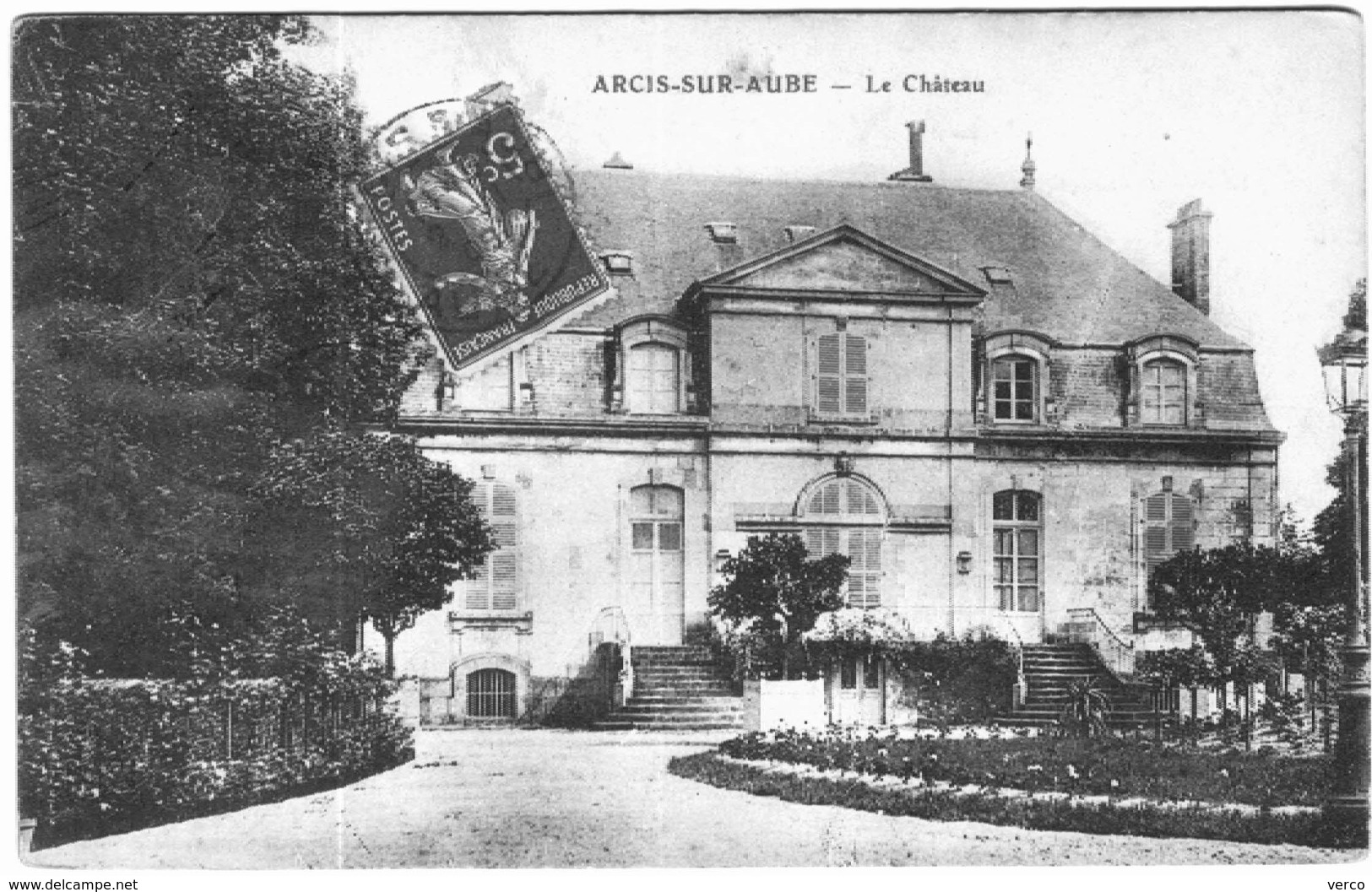 Carte Postale Ancienne de ARCIS SUR AUBE-Le Château