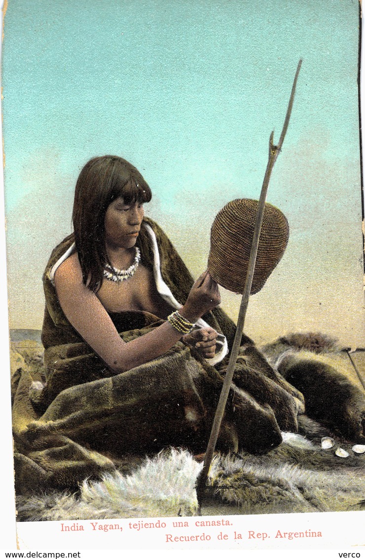 Carte  Postale  ancienne de  ARGENTINE - Indien YAGAN