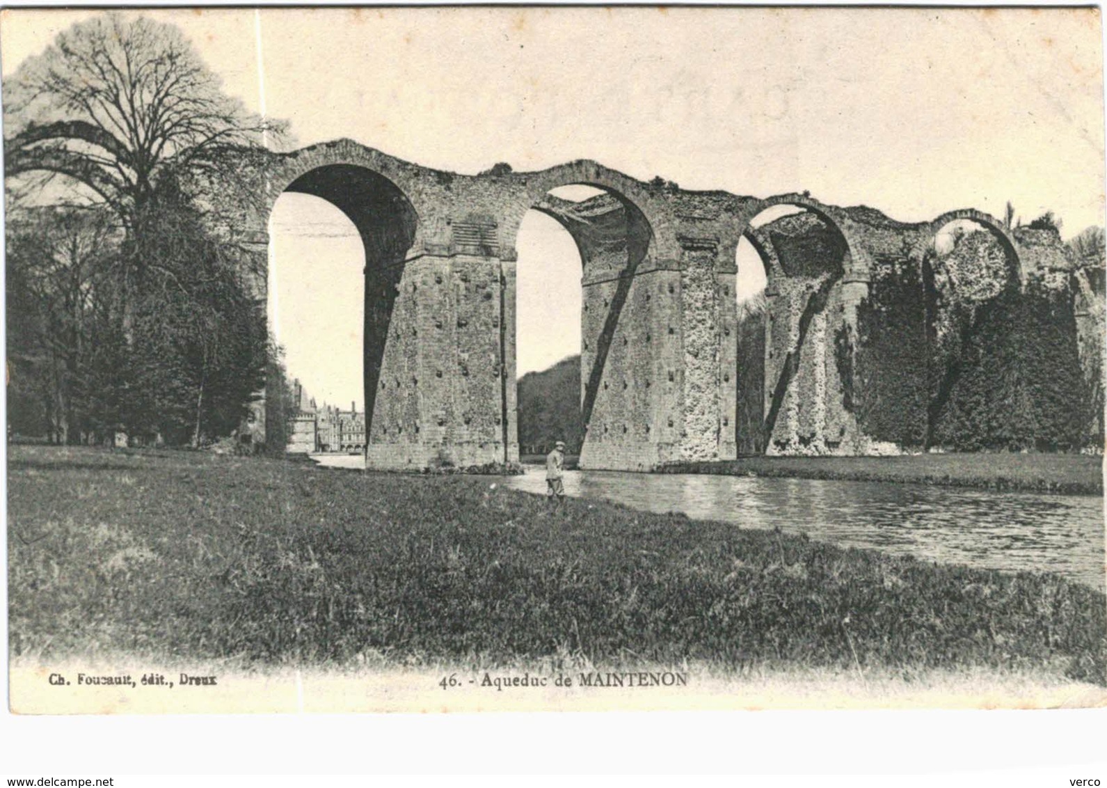 Carte Postale Ancienne de Arqueduc de MAINTENON