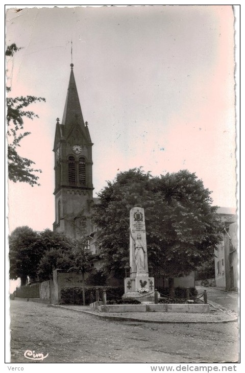 Carte Postale Ancienne de ARS SUR MOSELLE - Eglise et Monument