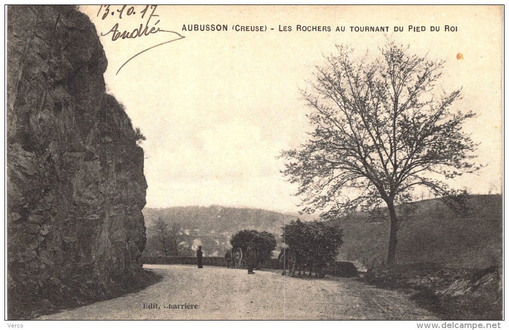 Carte Postale Ancienne de AUBUSSON