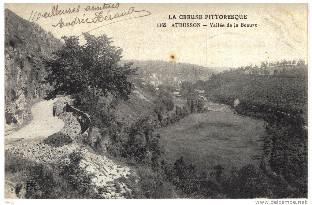 Carte Postale Ancienne de AUBUSSON