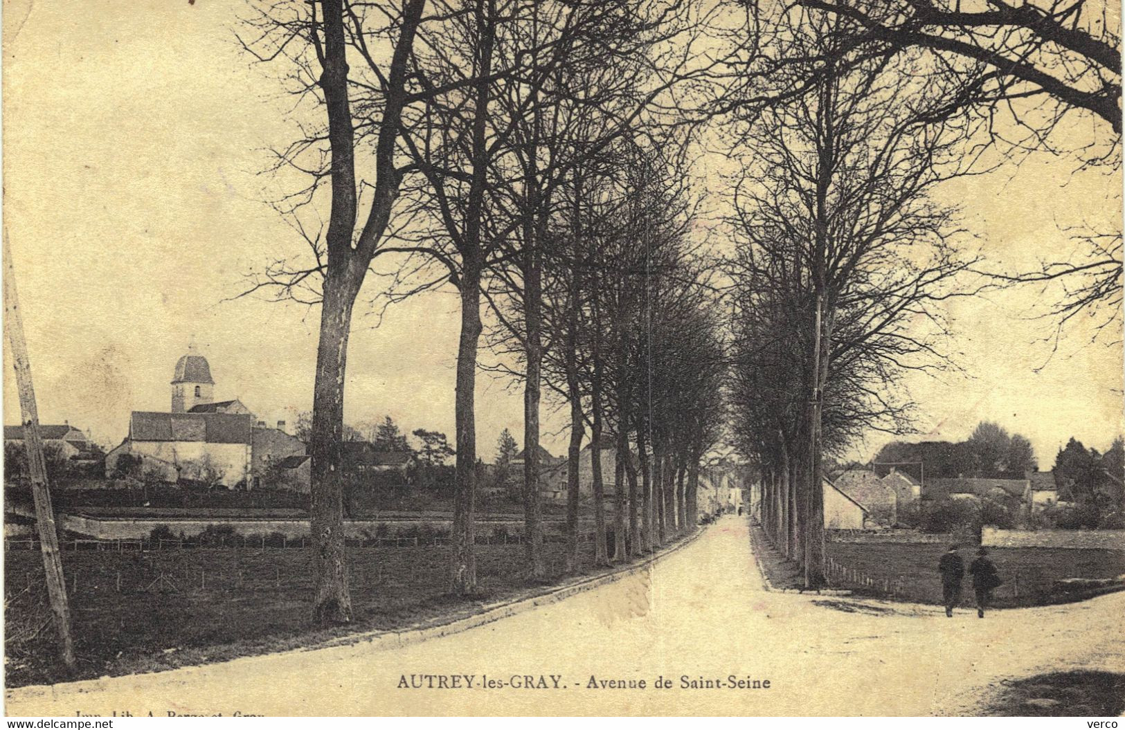 Carte POSTALE  Ancienne de AUTREY les GRAY - Avenue de St Seine