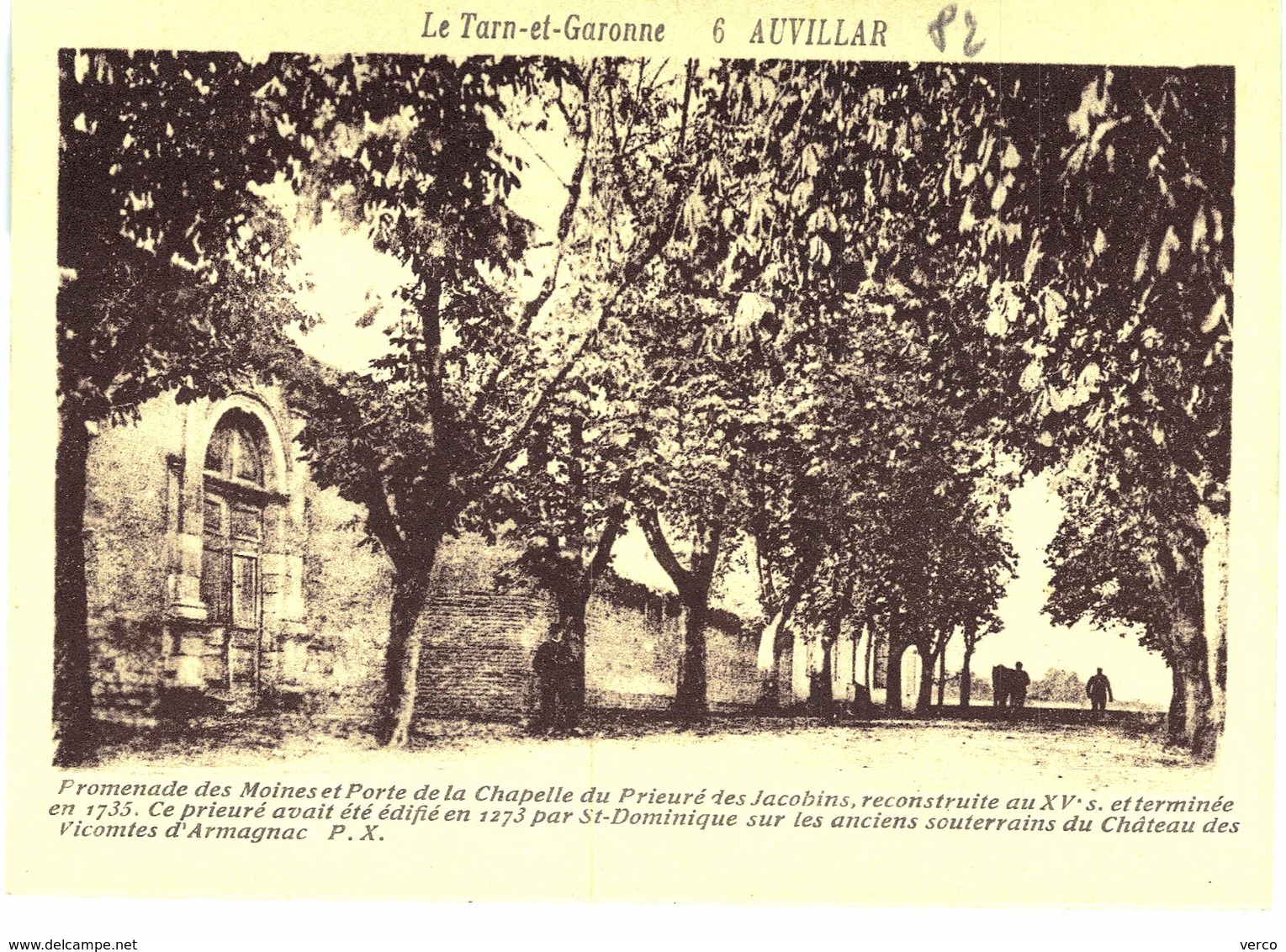 Carte POSTALE ANCIENNE de AUVILLAR