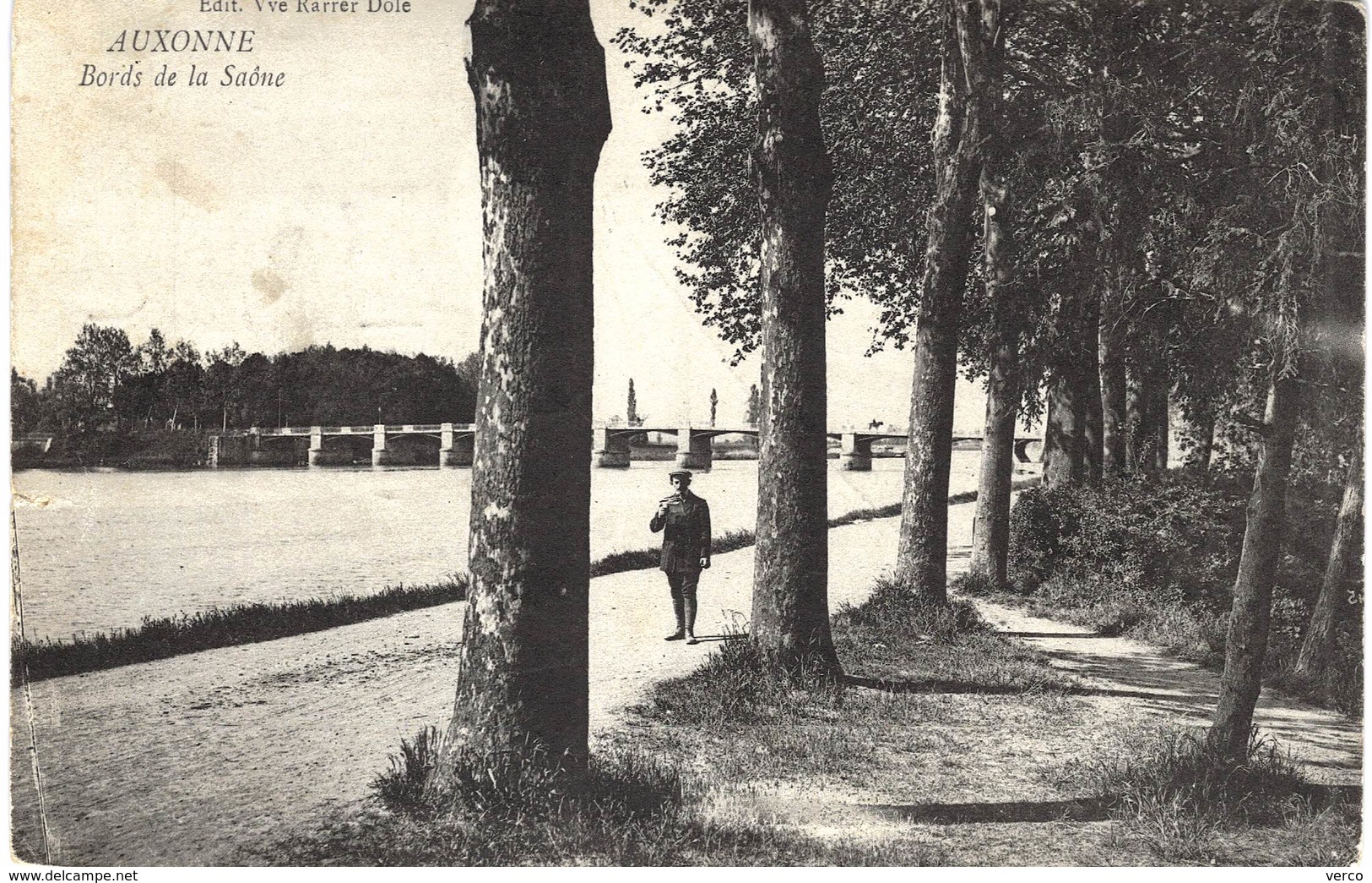 Carte  POSTALE  Ancienne  de   AUXONNE - Bords de la Saone