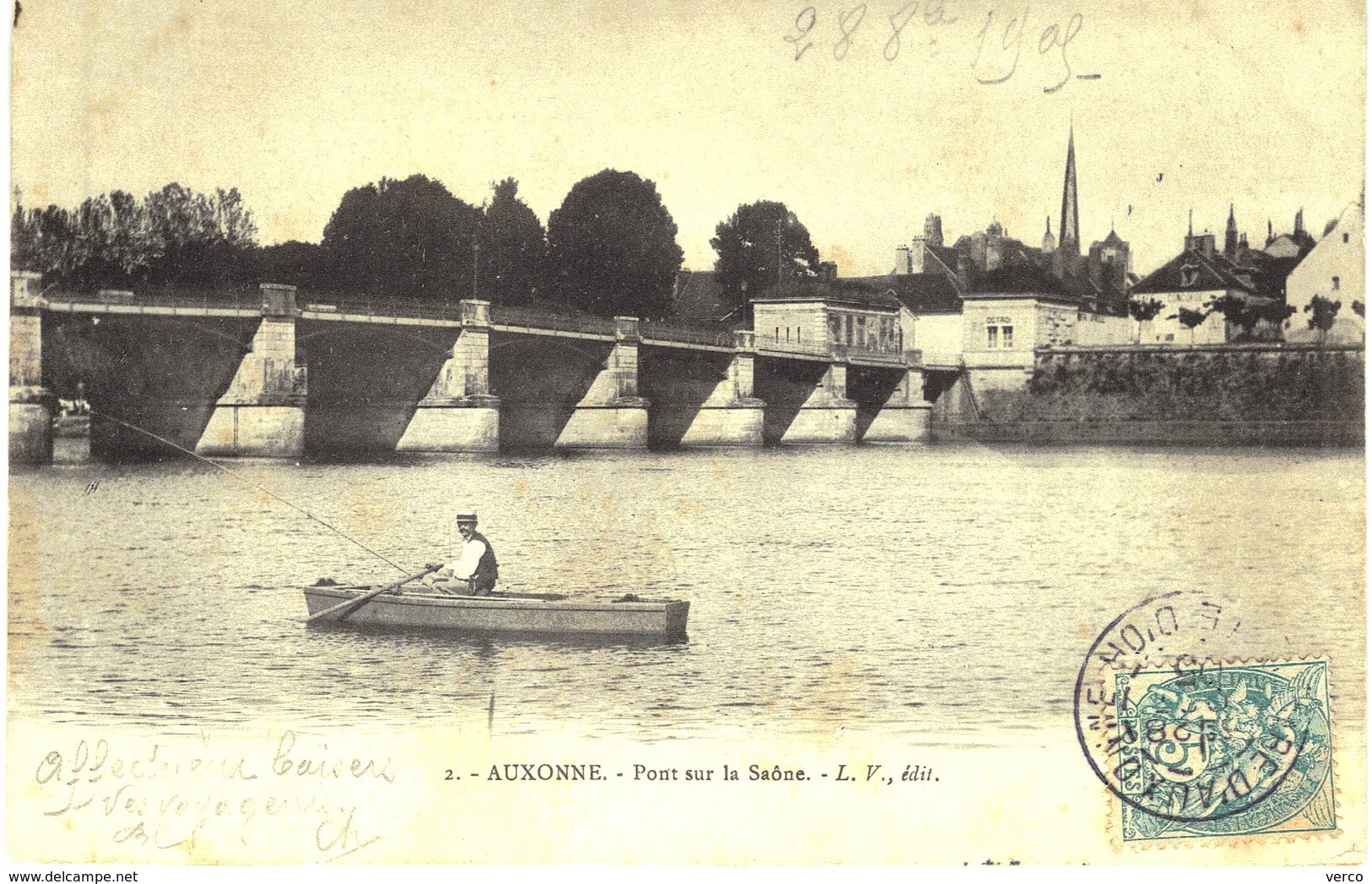 Carte  POSTALE  Ancienne  de   AUXONNE - Pont sur le Saone